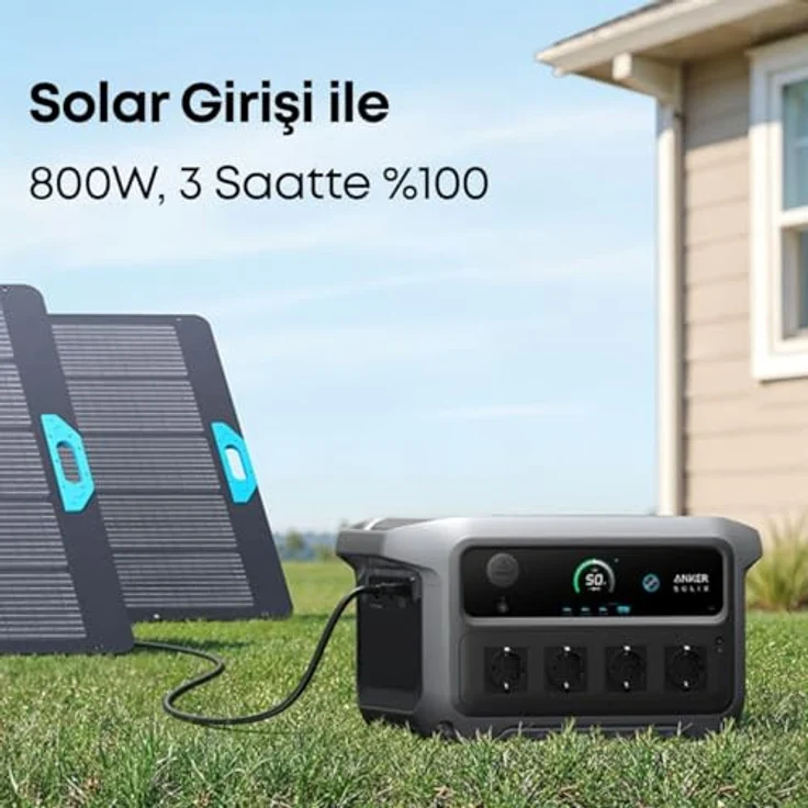 ANKER SOLIX Powerstation C 2000 Gen2, 2048 Wh, 2400 W Leistung, 4 Steckdosen, USB-C, ideal für Camping und Notfallbackup – Bild 4