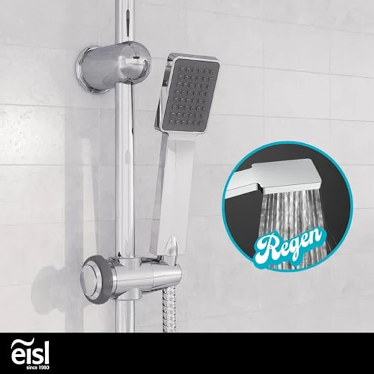 Schütte Brausegarnitur EASY ENERGY, Höhe 102 cm, 1 Strahlart(en), höhenverstellbar, Antikalk, Edelstahl – Bild 3