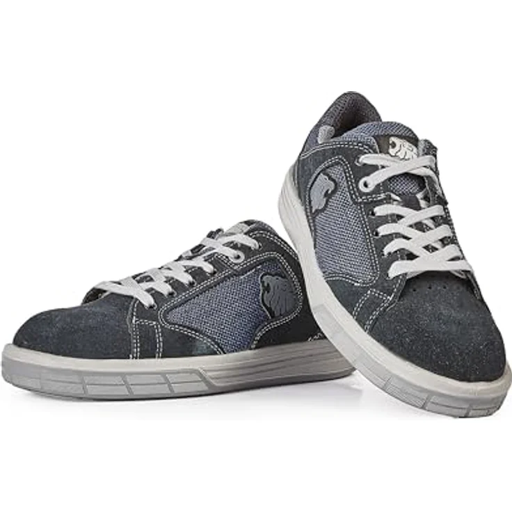 U-Power Sicherheitsschuh Halbschuh Trophy S1P SRC, Veloursleder und Canvas Extra-Strong, Größe 47, Polysoft Fußbett – Bild 5