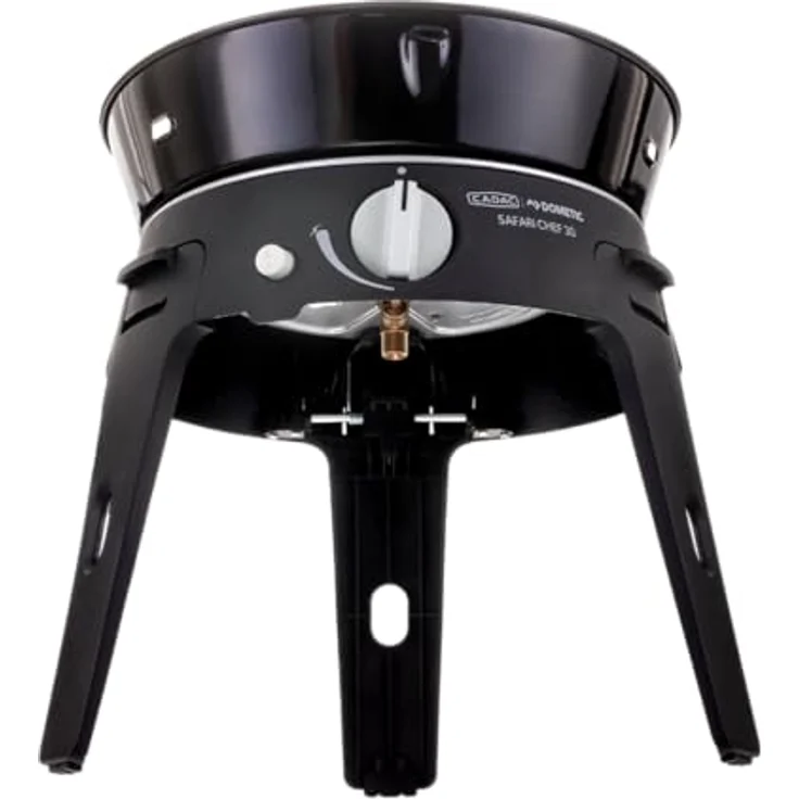 Cadac Safari Chef 30 LP Deluxe Gasgrill Campinggrill ø 30 cm, leichtgewichtig und kompakt, inkl. 4 Grilloberflächen, Tragetasche, schwarz – Bild 4