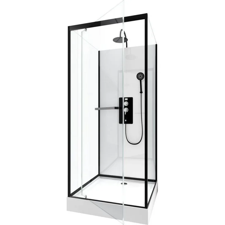 Marwell Komplettdusche Square, BxT: 90x90 cm, Einscheibensicherheitsglas, inkl. Armaturen - Preisvergleich