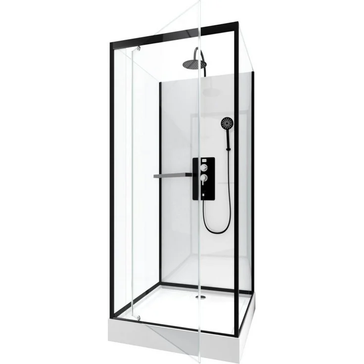 Marwell Komplettdusche Square, BxT: 90x90 cm, Einscheibensicherheitsglas, inkl. Armaturen - Preisvergleich – Bild 1