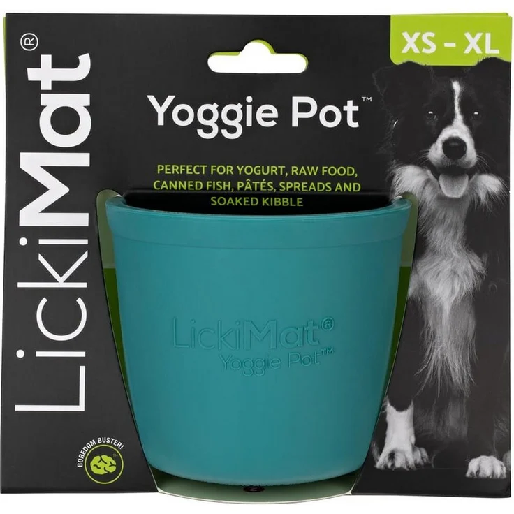 LickiMat Futternapf LickiMat Yoggie Pot, Becherförmiger Futternapf mit Noppen, natur/gummi, 9,5 cm Durchmesser, 9 cm Höhe – Bild 1