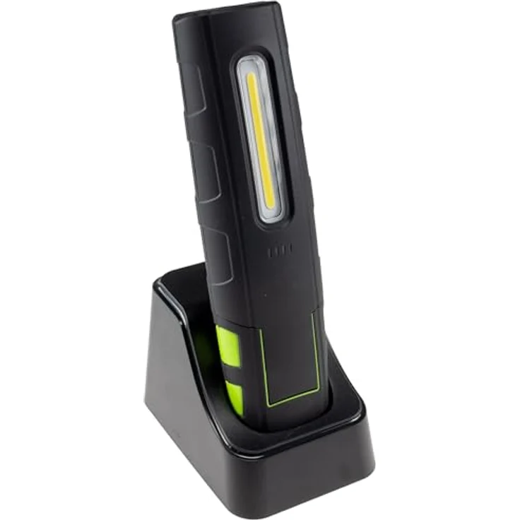 ChiliTec LED Stableuchte Akku wiederaufladbar IP67 10Watt 880Lumen Arbeitsleuchte FlexiLED 880 mit Ladestation flexibler Magnetfuß 4500k Weiß – Bild 1
