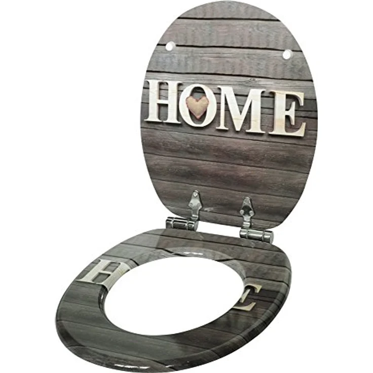 Sanilo WC Sitz Welcome, Toilettendeckel aus stabilem Holz mit Absenkautomatik und antibakterieller Oberfläche – Bild 3
