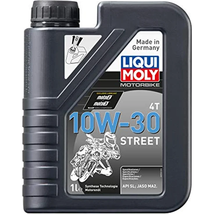 LIQUI MOLY Motorbike 4T 10W-30 Street | 4 L | Motorrad Synthesetechnologie Motoröl | Art.-Nr.: 1688 – Bild 1