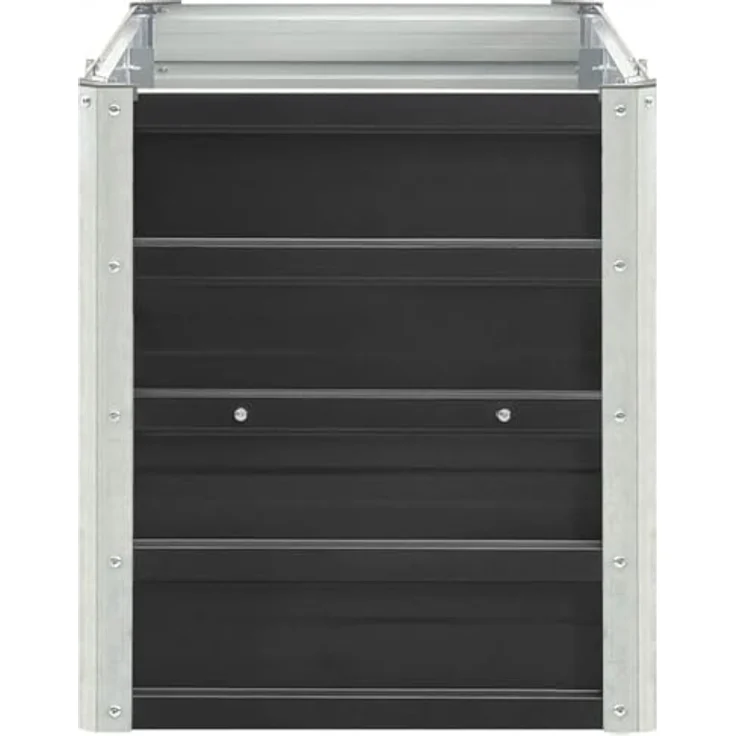 vidaXL Garten-Hochbeet Verzinkter Stahl 240×40×45 cm Anthrazit – Bild 5