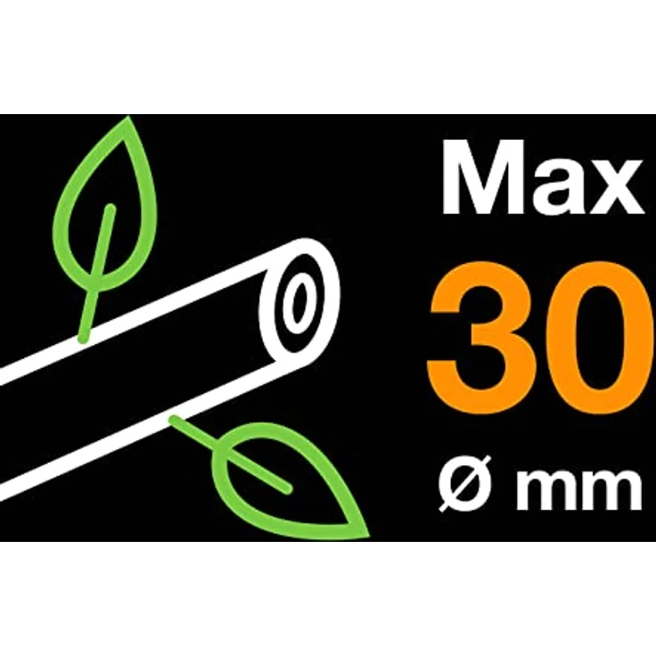 Fiskars PowerGear II Bypass-Getriebeastschere für frisches Holz, Antihaftbeschichtet, Gehärteter Präzisionsstahl, Länge 46 cm, Schwarz-Orange, L72, 1001555 – Bild 5