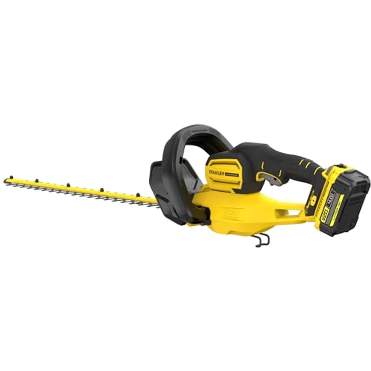 STANLEY FATMAX 18V V20 Akku-Heckenschere SFMCHT655M1-QW, 55 cm Schwertlänge, 19 mm Schnittstärke, mit Bügelhandgriff und Messer-Schnellstopp, inkl. 4.0Ah Akku & Ladegerät – Bild 3