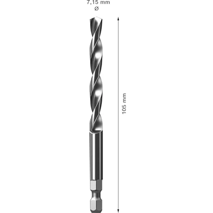Bosch Accessories EXPERT Power Change Plus 2608900528, Zentrierbohrer 7.15 mm, Schnellwechseladapter für Lochsägen, 1 Stück – Bild 3