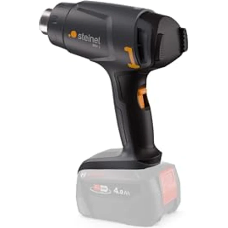 Steinel Akku Heißluftpistole MH 1 für Bosch PFA 18V System, kabelloser Heißluftfön mit 2 Temperaturstufen 300°C/450°C - Schwarz – Bild 1