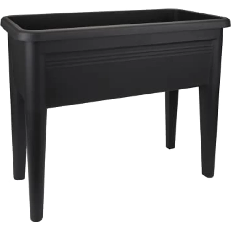 elho Green Basics Anzucht Tisch XXL 75 - Kunststoff Hochbeete für Garten - Kräuterbeet - Ø 75.5 x H 65.1 cm - Schwarz/Living Schwarz – Bild 3