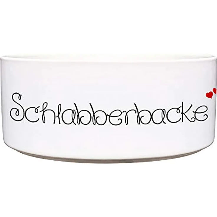 Cadouri Keramik Hundenapf » Schlabberbacke « Futternapf Wassernapf - 1.300 ml