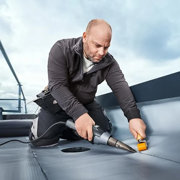 Steinel Heißluftpistole HM 2620 E, 2300 W Stab-Heißluftgebläse, 700°C Heißluftfön, LED-Display, bürstenloser Motor, LOC-Funktion – Bild 3