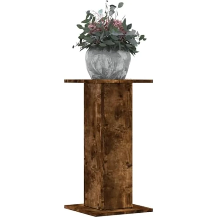 vidaXL Blumenständer 2 Stk Räuchereiche 30x30x60 cm Holzwerkstoff, Max. Belastbarkeit 60 kg – Bild 3