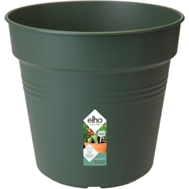 Elho Anzuchttopf Green Basics Ø 30 cm, UV-beständiger und winterfester Pflanzbehälter in laubgrün – Bild 1