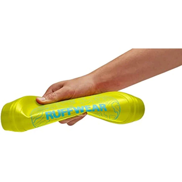 Ruffwear Camp Flyer Toy, Hundespielzeug aus Naturkautschuk, 22 cm, Lichen Green – Bild 3