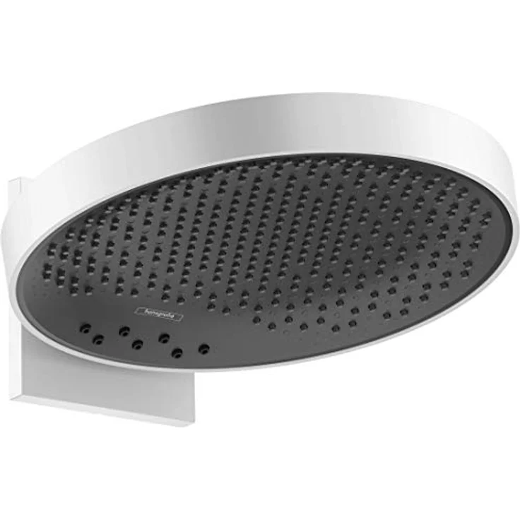 hansgrohe Rainfinity 3jet Kopfbrause mit Brausearm, matt weiß, 3 Strahlarten, 28.10 l/min, inkl. Duscharm – Bild 1