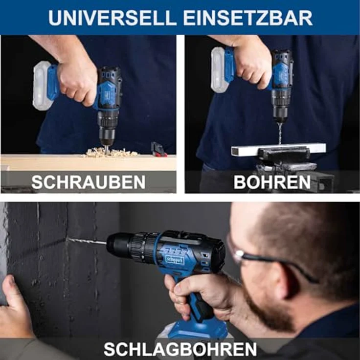 Scheppach Akku-Schlagbohrschrauber BC-CD60-X | 60 Nm | 3in1-Funktion | 20V IXES | Brushless Motor | LED | 1,5 – 13 mm | Gürtelclip – Bild 9