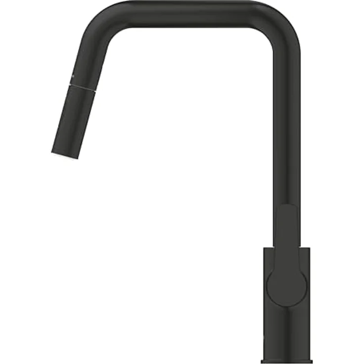 GROHE Start - Einhand- Spültischarmatur (hoher Auslauf, Schwenkbereich 360°, herausziehbare Dual Spülbrause, inkl. Montagewerkzeug), matt schwarz, 306312430 – Bild 2