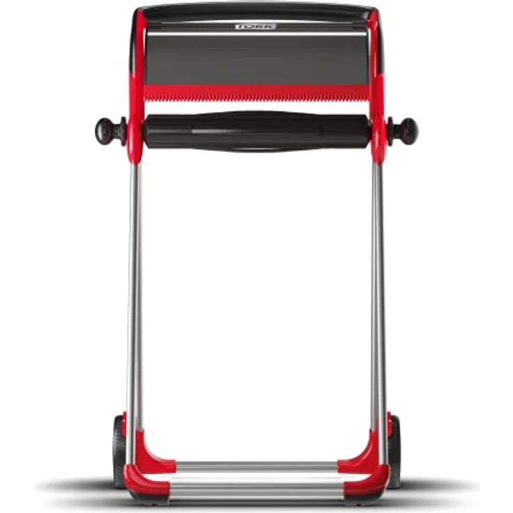 Tork Bodenständer für Wischtuchrollen W1, mobil, hohe Kapazität, rot und schwarz, Performance Linie, 652008 – Bild 1