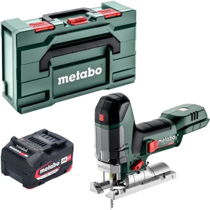 Metabo ST 18 LT 130 BL, Akku-Stichsäge 18 V mit 130 mm Schnittlänge, Brushless-Motor, inkl. Akku 4,0 Ah, ohne Ladegerät