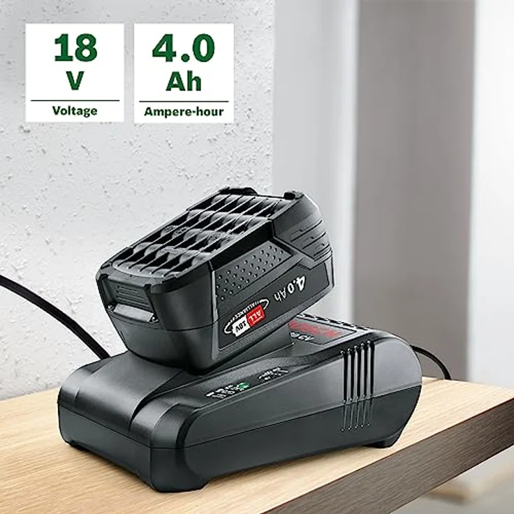 Bosch AL 1880 CV Akku-Schnellladegerät, Wechselspannung, 8 A, 14,4 - 18 V, 700 g, Schwarz, geeignet für Innenbereiche - 1600A011TZ – Bild 4