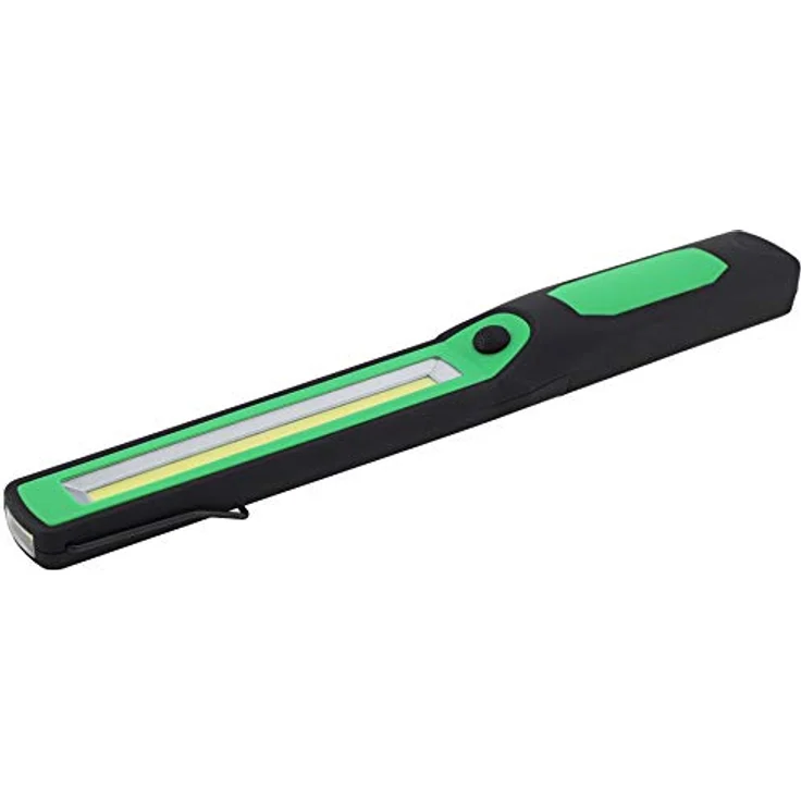 LED Arbeitsleuchte Werkstattleuchte schmal & flach Inspektionsleuchte 3W Batteriebetrieben 300 Lumen Haken Magnetfuß – Bild 4