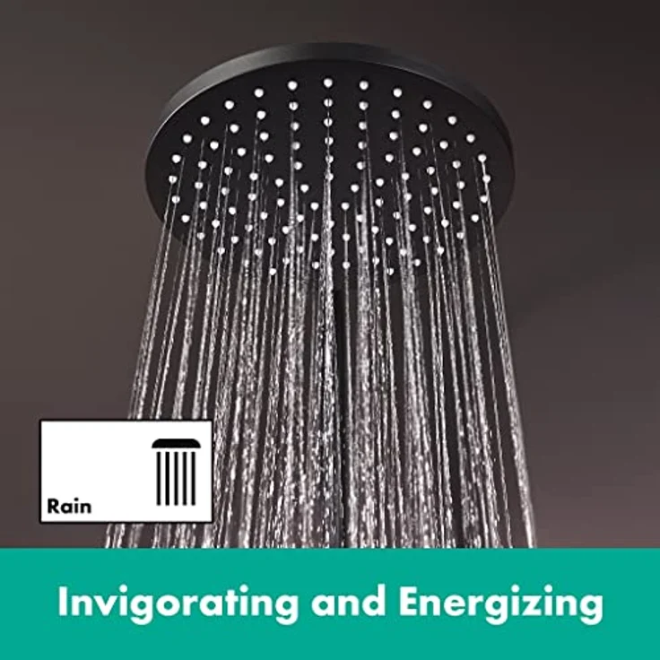 hansgrohe Regenduschkopf Vernis Blend, 20cm, 1 Strahlart, XXL Performance, Rain Strahl, Silikondüsen, einstellbarer Winkel – Bild 3