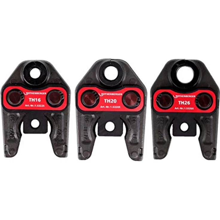 Rothenberger Zange ROMAX AC ECO Set TH 230 V Pressmaschine Typ C in Transportkoffer + 3 x (590 mm) elektrohydraulisch mit 32-34 kN Kolbenkraft für Netzbetrieb in blau – Bild 5