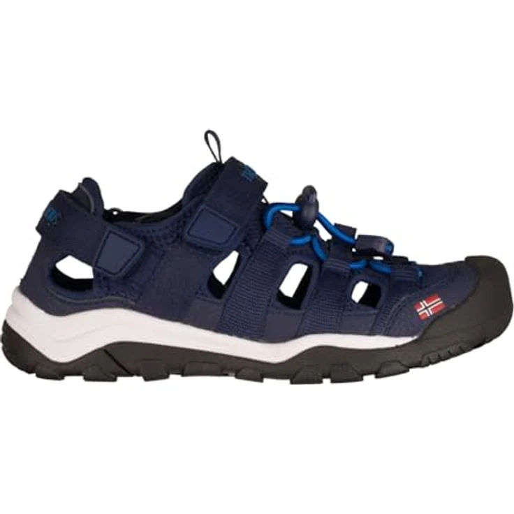 Trollkids Kid's Kristiansand Sandal XT, Sicherheitssandalen für Jungen, mit EVA-Sohle und Klettverschluss, Blau, Größe 34 – Bild 3