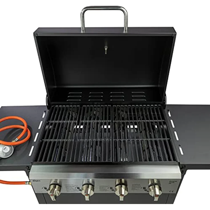 Gasgrill Texas Grillwagen Sale Grill Brenner Grillrost 59x35 Ablagen – Bild 5