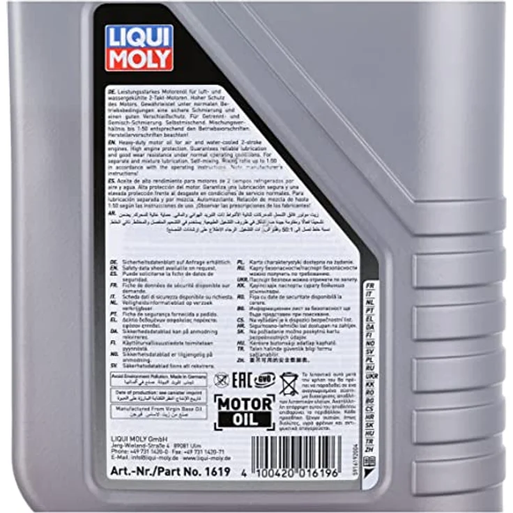LIQUI MOLY 1619 Motorbike 2T Basic Scooter Street Motorroller Roller Motoröl 1L – Bild 3