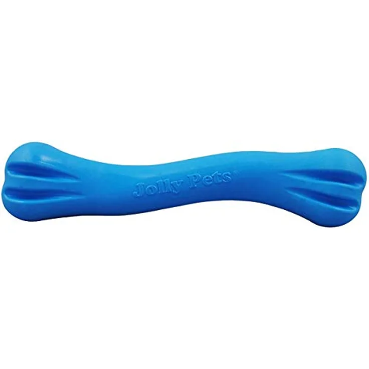 Jolly Pets JOLL080AG Hundespielzeug Bone TPE, L/XL, 19 cm, blau