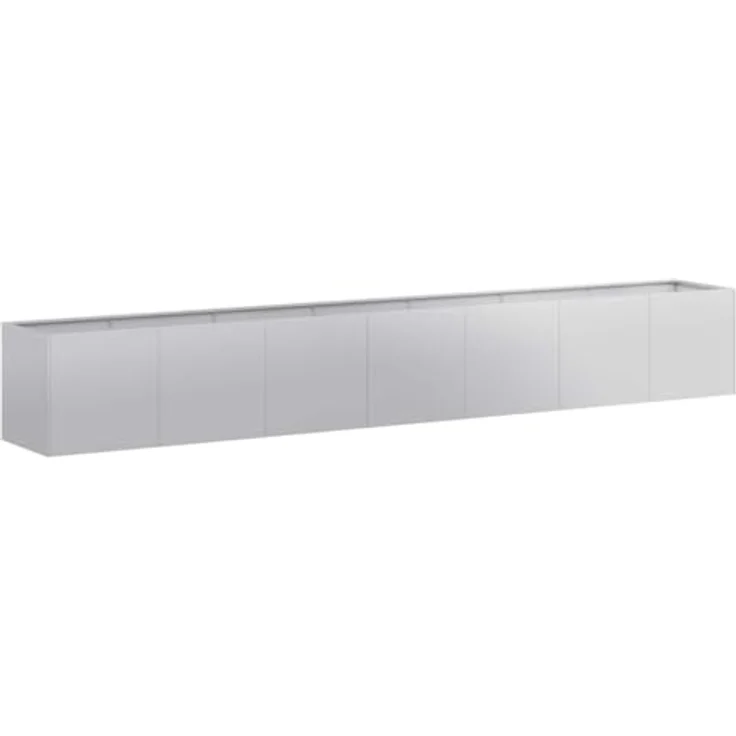 vidaXL Pflanzkübel 280x40x40 cm Verzinkter Stahl, Garten-Garten-Pflanzkübel, Outdoor-Pflanzgefäß, Hochbeet, Blumenkasten, Korrosionsbeständig – Bild 1