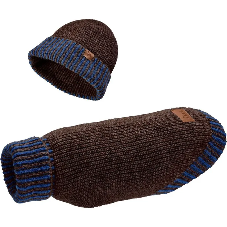 Hunter Hundepullover Hundepullover Odense mit Mütze (Set) - Warmes Strickpullover- und Mützenset für kalte Tage, Hohe Elastizität, Mit recyceltem Polyester, in verschiedenen Größen erhältlich, Farbe: Nicht spezifiziert