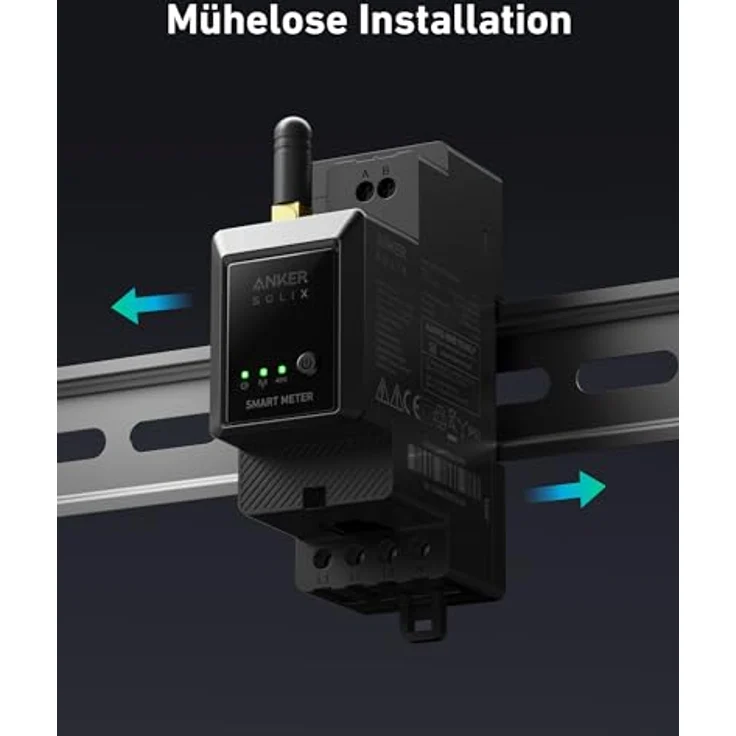 Anker SOLIX Smartmeter Energiekosten-Messgerät, Bluetooth®-Schnittstelle zur Echtzeit-Stromverbrauchsüberwachung, langlebig und strapazierfähig – Bild 3