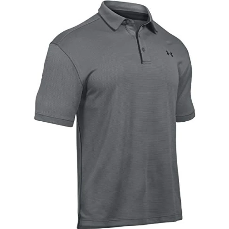 Under Armour Herren Tech Polo, atmungsaktives Poloshirt mit loser Passform, grau (Graphite (040)), 3XL – Bild 5