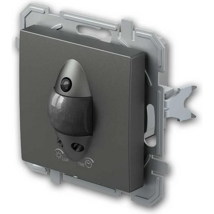 TEM LOGIQ IR Bewegungsmelder, anthrazit, einstellbare Schaltzeit und Lichtempfindlichkeit, max. 1000W