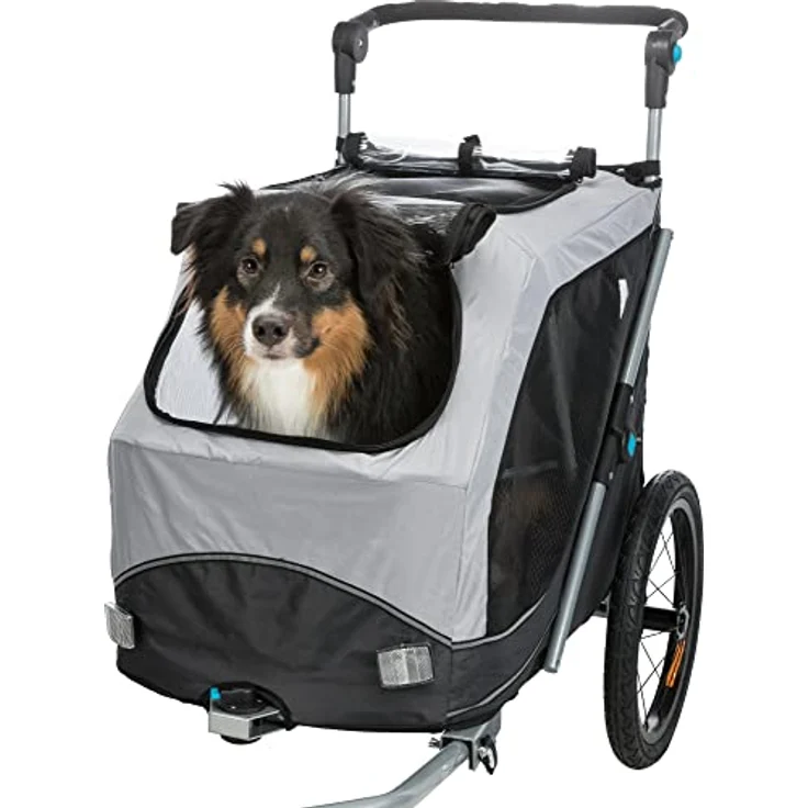 Trixie Fahrrad-Anhänger Gr. M 63 x 95 x 90/132 cm – Bild 2