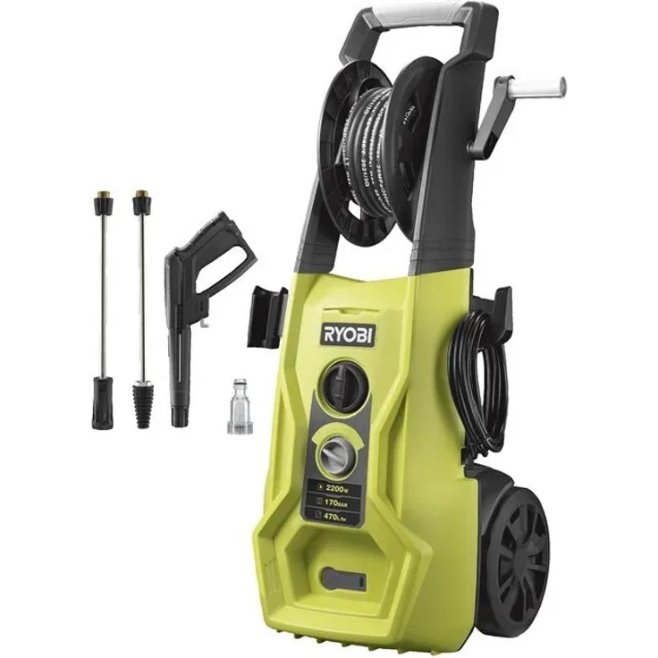 RYOBI RY170PWA Elektro-Hochdruckreiniger, 2500 W, 170 bar Druck, Stahlarmierung, 10m Schlauchlänge – Bild 1