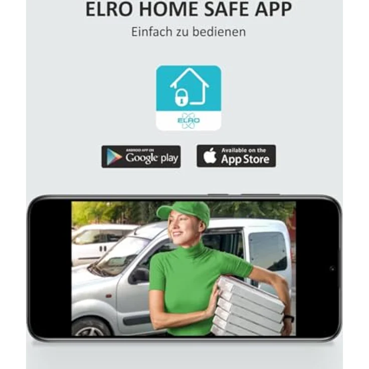 Elro IP 3 Familienhaus Video-Türsprechanlage, 6-tlg. mit Full HD Nachtsichtkamera, WLAN, Gegensprechanlage, vandalismusgeschützt, inklusive 3 Farbmonitoren – Bild 4