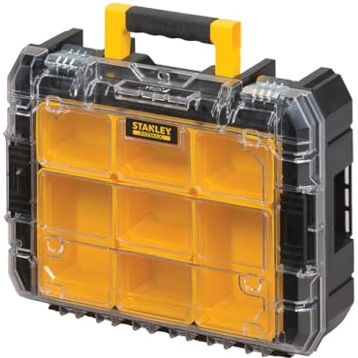Stanley Pro-Stack FMST1-80103, Werkzeugbox-Set mit Teleskopgriff und 7'' langlebigen Rädern, mobile Aufbewahrungsbox – Bild 5