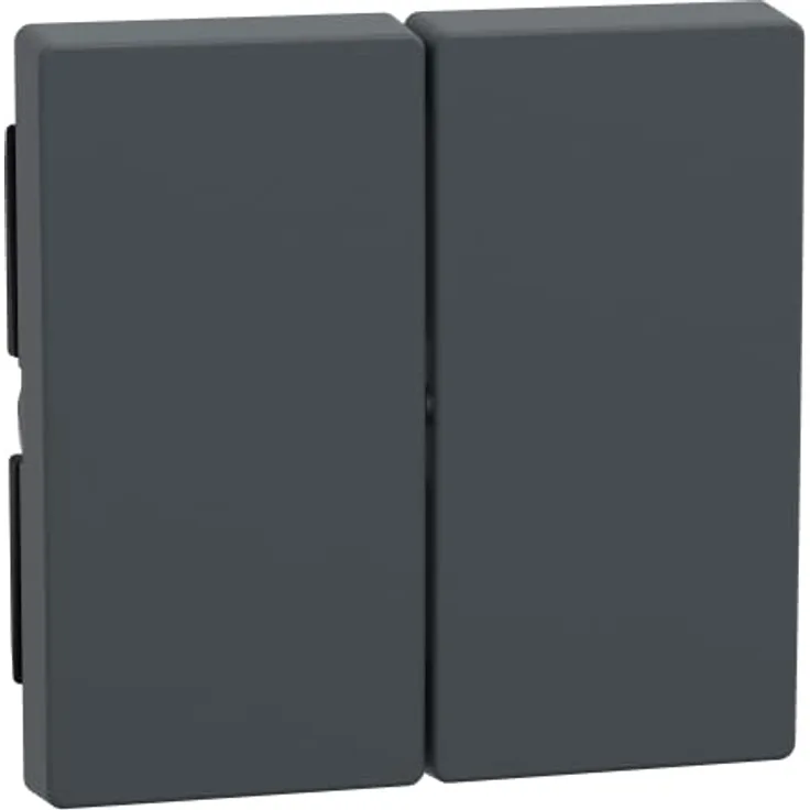 Schneider Electric Merten Wippe, Serien-, Doppelwechselschalter- und Doppeltaster-Einsatz, System M, anthrazit, IP20, Artikelnummer 433514, 1 Stück