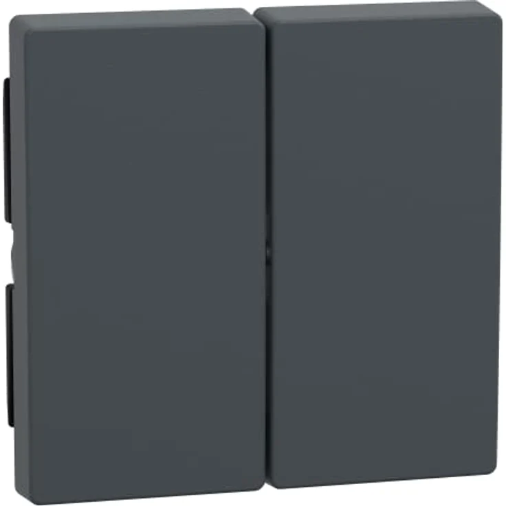 Schneider Electric Merten Wippe, Serien-, Doppelwechselschalter- und Doppeltaster-Einsatz, System M, anthrazit, IP20, Artikelnummer 433514, 1 Stück – Bild 1
