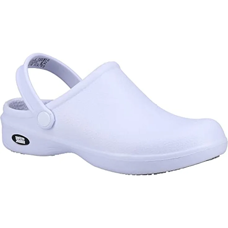 Safety Jogger Works Clog, ultraleichter Sicherheitssandal mit herausnehmbarem Fußbett, metallfrei, chemikalien- und UV-beständig, waschbar bis 30°C