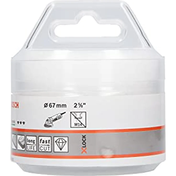 Bosch Accessories 2608599021 Diamant-Trockenbohrer, 67 mm, X-LOCK System für hohe Lebensdauer beim Trockenbohren in Hartkeramik – Bild 2