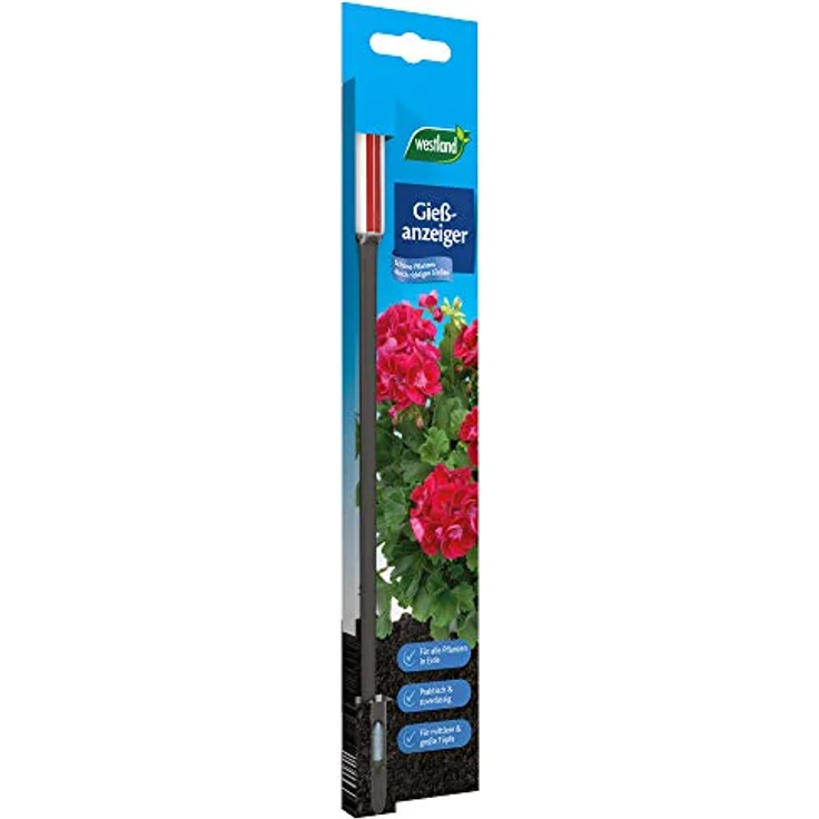 Westland Gießanzeiger für alle Pflanzen in Blumenerde, Kein Batteriebetrieb, Kunststoff, Höhe: 26 cm, Anthrazit, 6 Stück Bewässerungszubehör – Bild 2