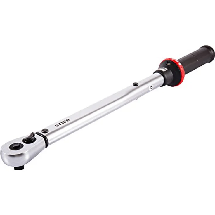 STIER Drehmomentschlüssel mit Umschaltknarre 1/2 Zoll, Aufnahme 20-100 Nm, hohe Auslösegenauigkeit, Umschaltfunktion, Auslösesignal, Vierkantantrieb, DIN 3120 – Bild 1