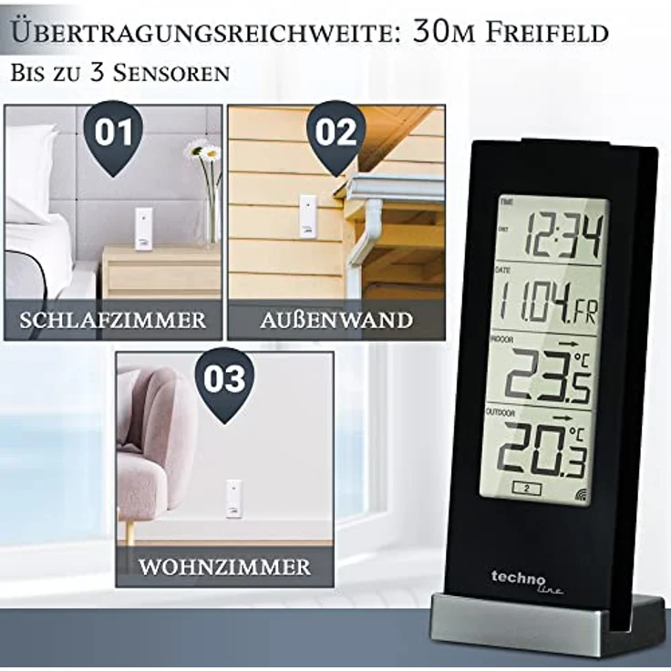Technoline WS 9767, Temperaturstation für präzise Temperaturmessung – Bild 4